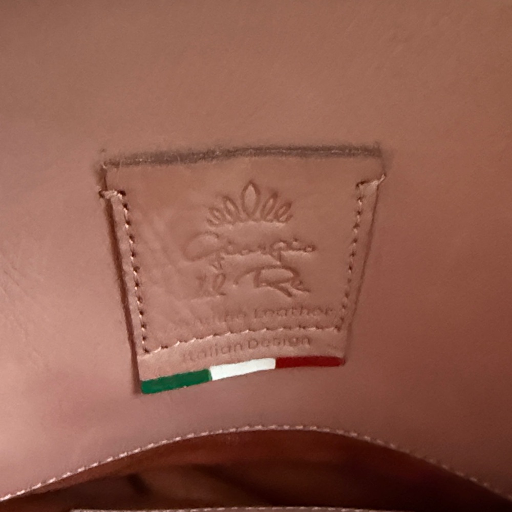 Light pink Leather Backpack - image 4